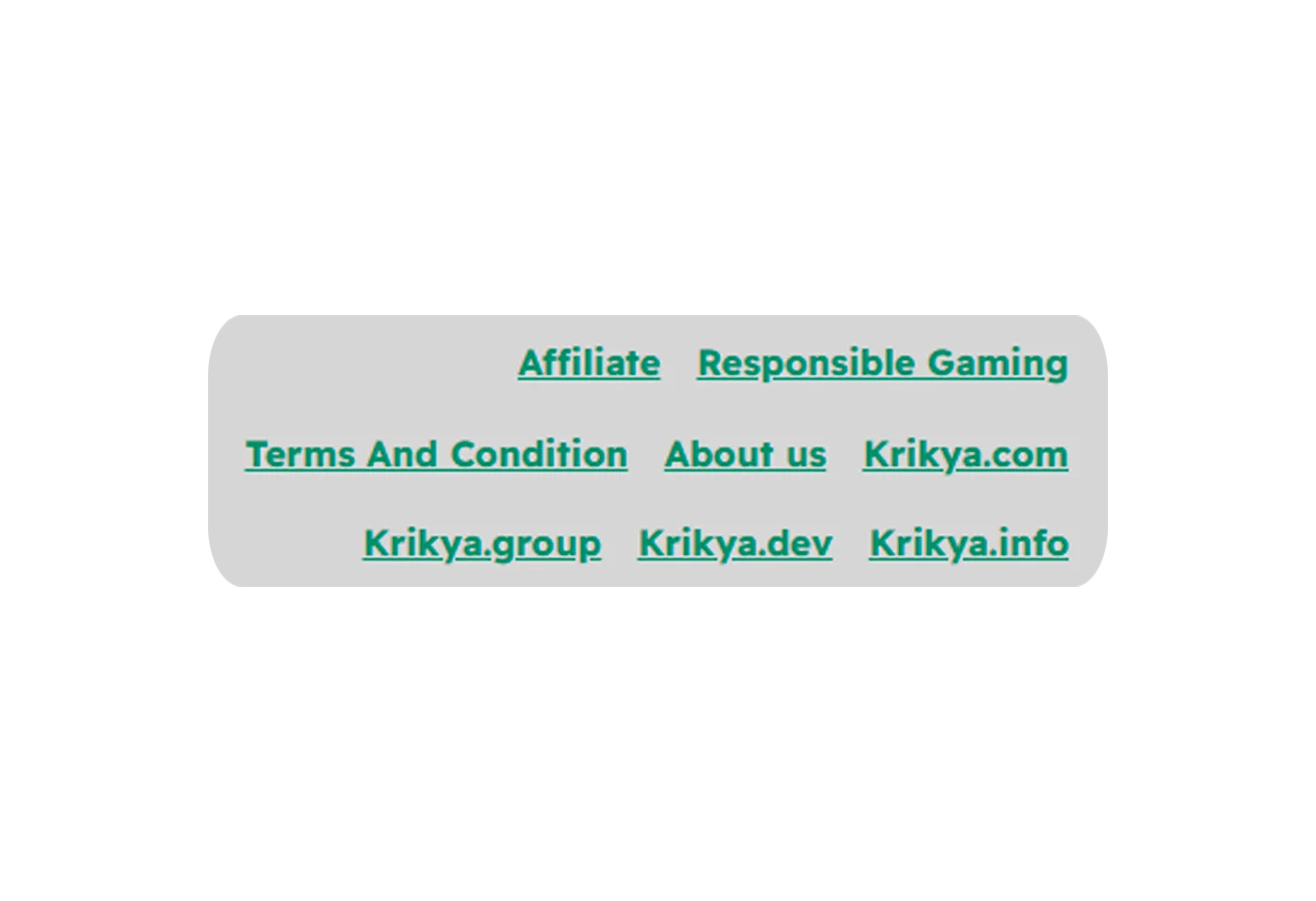 Affiliate programme section