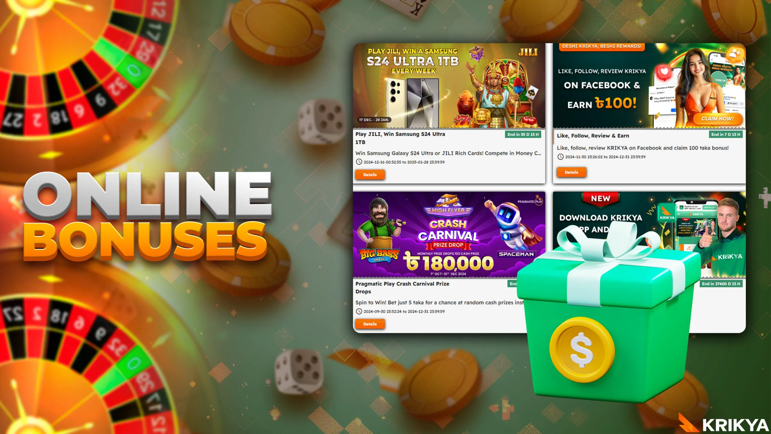 Explore the latest bonuses and special promotional offers available on our site
