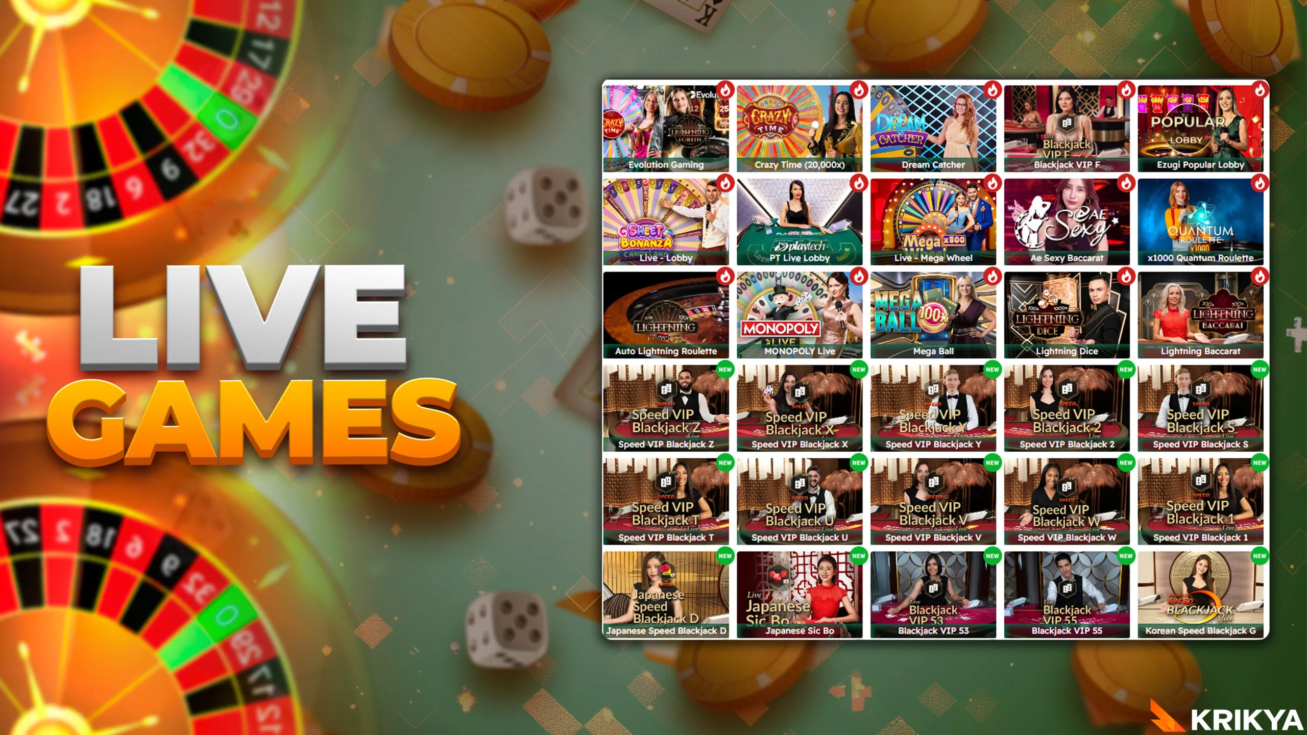 Live games for real-time play