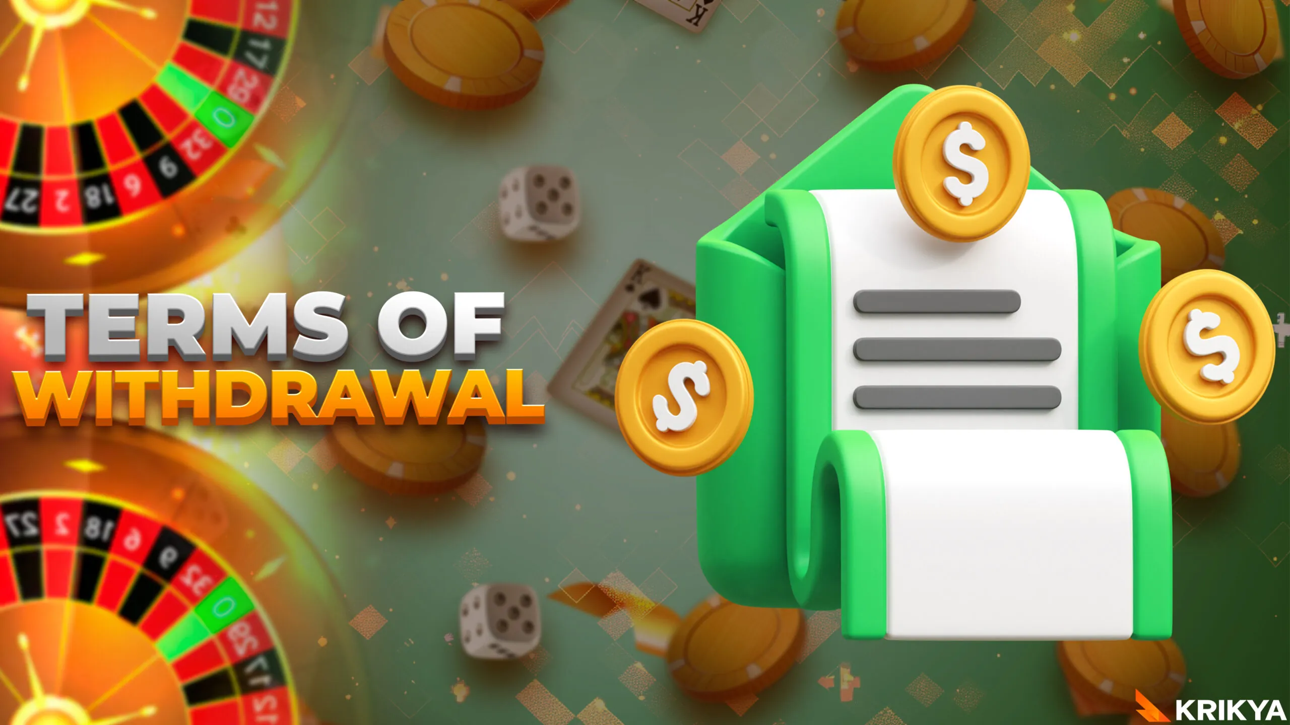 Terms and Conditions for Cashing Out