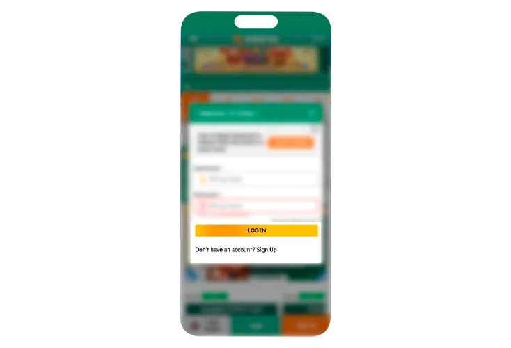 Login end button